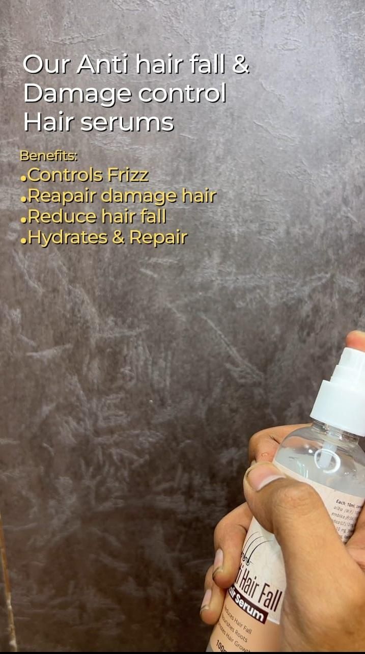 Anti-Hair Fall Serum | Frizz Control & Heat Protection 100ml (Pack of 2)