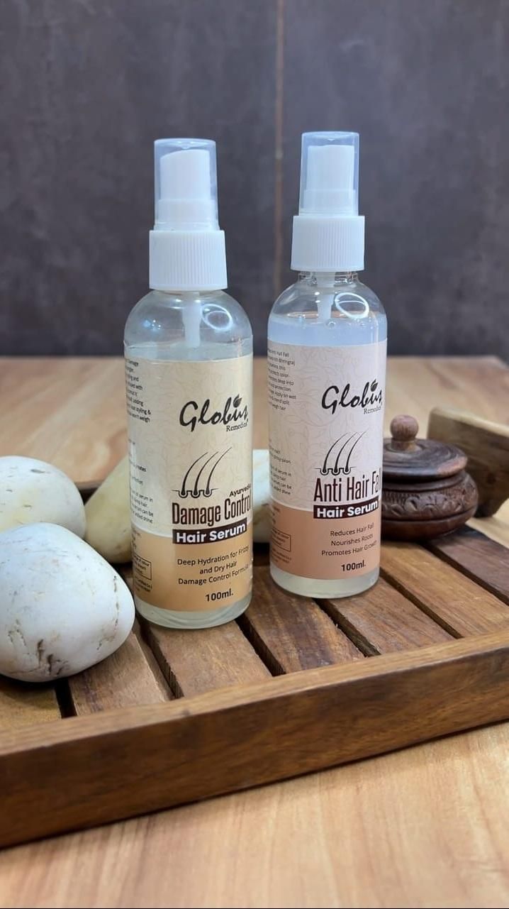 Anti-Hair Fall Serum | Frizz Control & Heat Protection 100ml (Pack of 2)